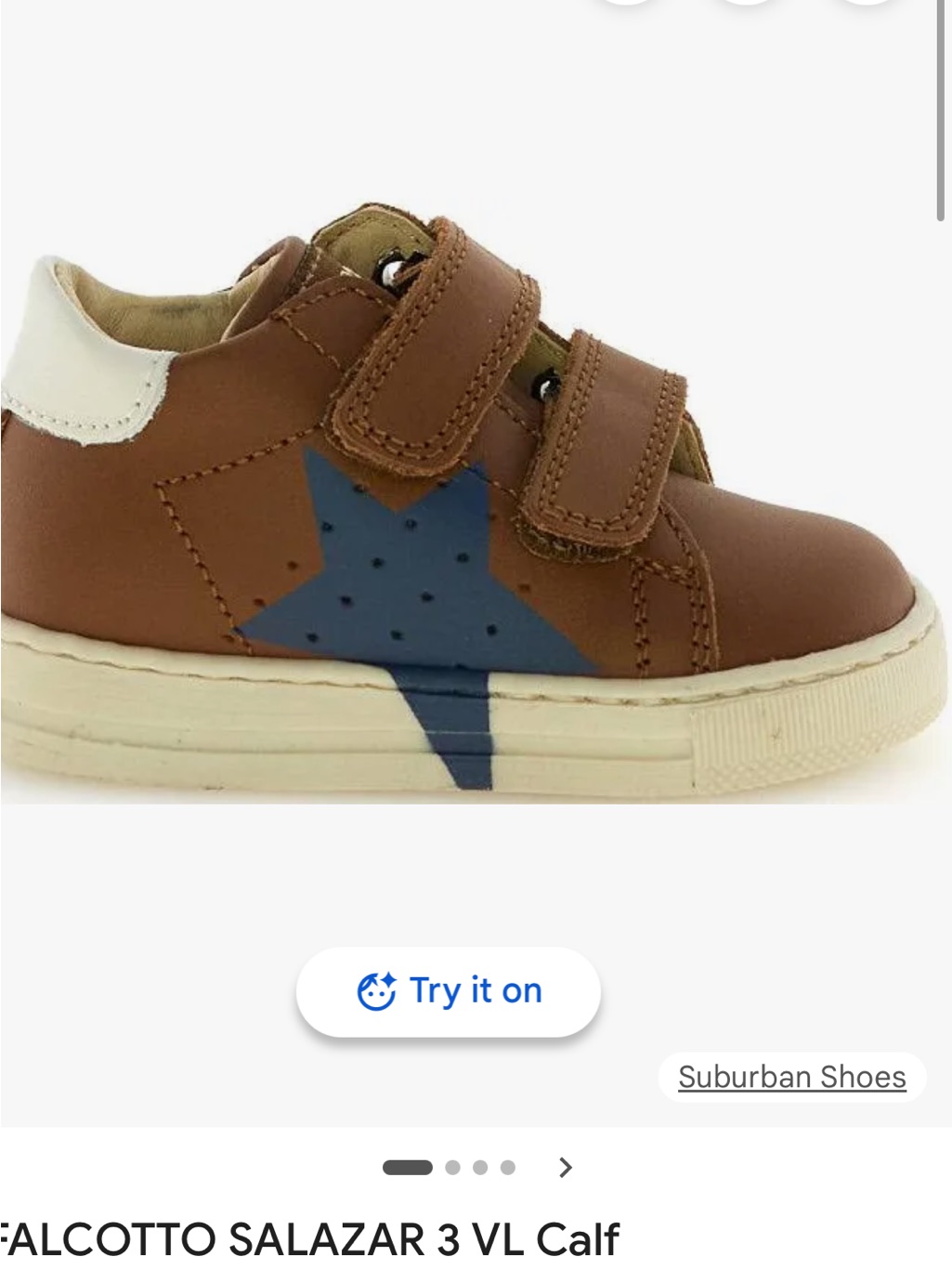 Naturino Brown Sneakers With Blue Star Accent